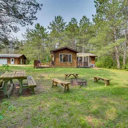 Woodland Cabin With Fishing, Atv And Snowmobile Trails Lake Nebagamon Exterior photo